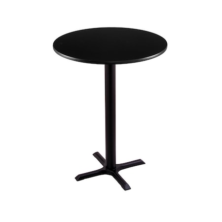Holland Bar Stool Co 42" 211 Black Table, 30" dia. Top 211-2242BW30R